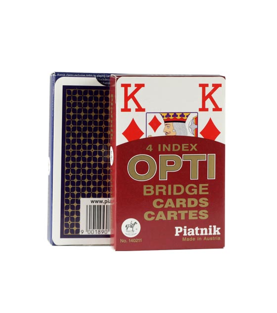 Opti Bridge 4 index Playing Cards