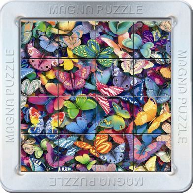 3D Magna Puzzle - Butterfly 16 tiles