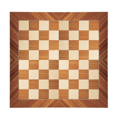 Chessboard Diagonal Mahogany-Maple. 45x45 cm