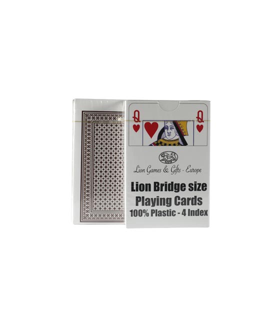100% Plastic Lion Playing Cards